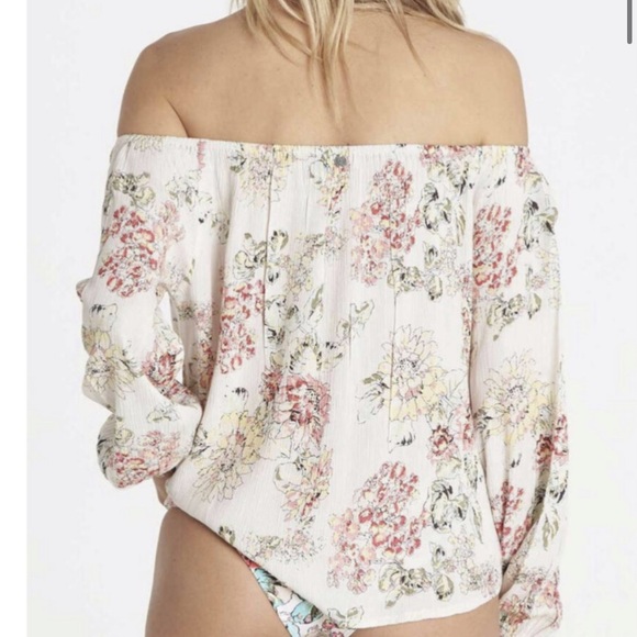 BILLABONG Mi Amore Floral Off The Shoulder Top - Picture 3 of 9